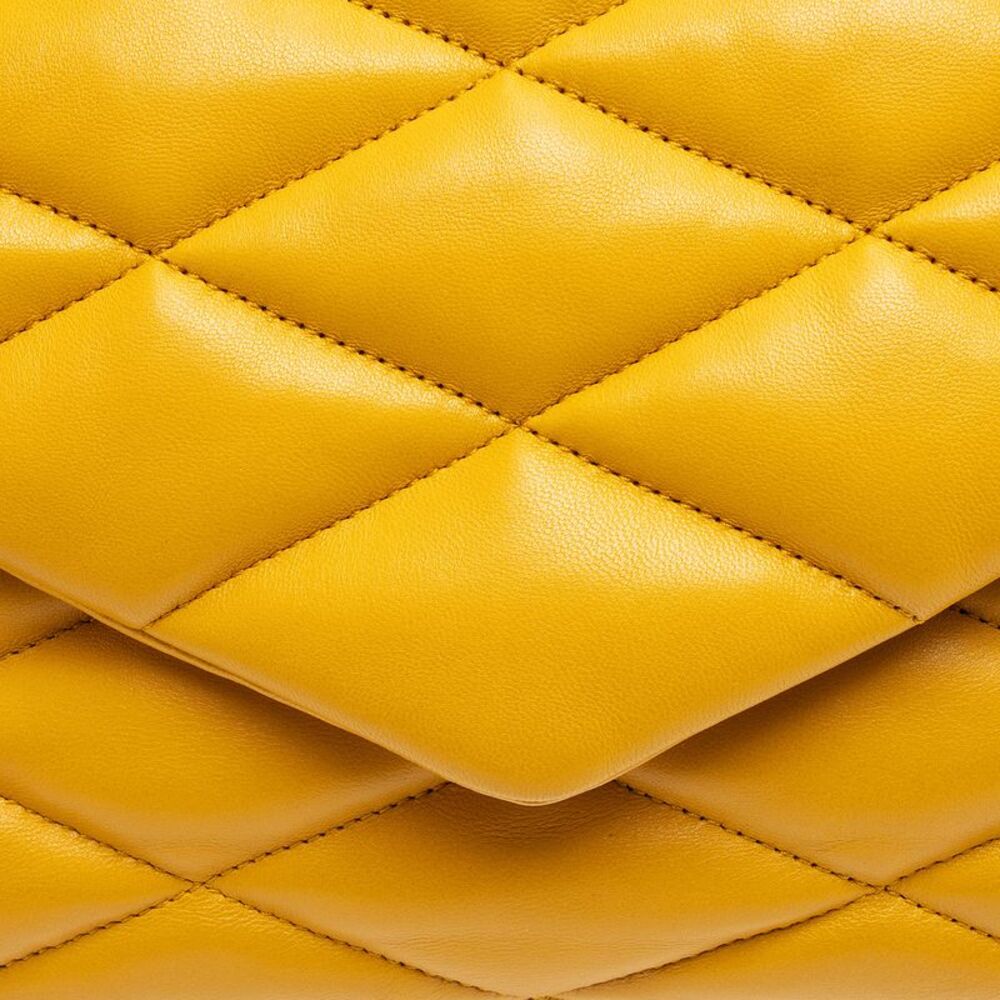 Saint Laurent Quilted Lambskin Puffer Sade Clutch - Picture 9 of 13